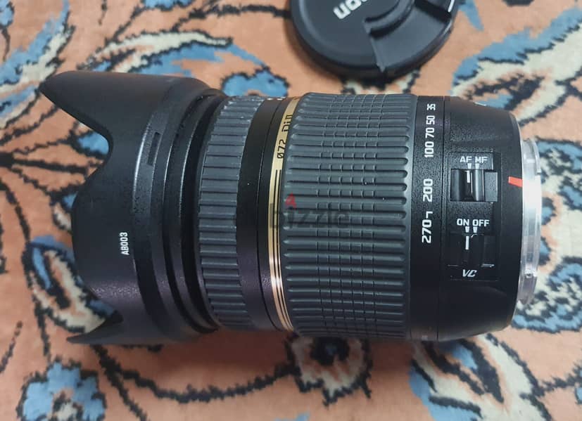 عدسه زووم للكانون TAMRON 18-270mm F3.5-6.3 Di II VC PZD 15x Lens 1