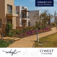 Villa for sale on 3 floors with a private pool in front of Mall of Egypt in O West by Orascom