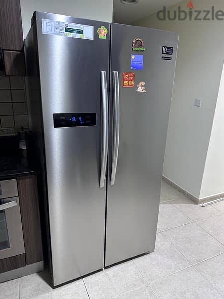 Midea Fridge Side By Side 2 Door Refrigerator 344 L 1