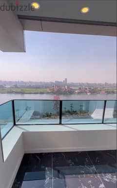For sale, an apartment on the Nile, fully finished, with full hotel furnishings (with air conditioners + appliances), Reve du Nil, in interest-free in