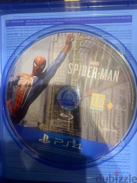 spiderman ps4 مستعمله مرات قليله وبحاله راءعه 1