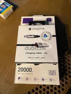 power bank 20000 mah lanex and charging cable fast 0