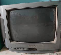 تلفزيون قديم ملون Panasonic مستعمل يحتاج تصليح