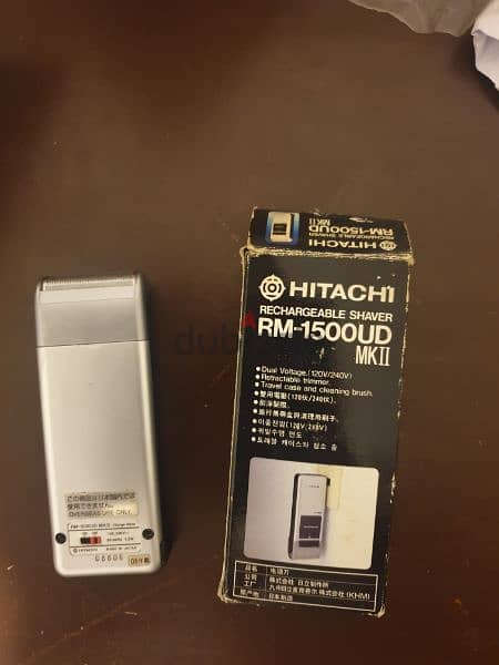 Hitachi Electric Shaver made in Japan ماكينة حلاقة تنعيم هيتاشي ياباني 1