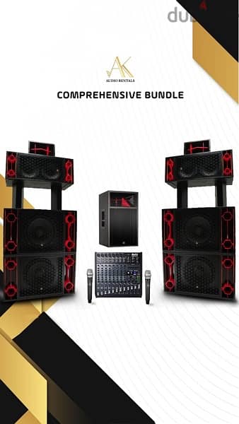 Speakers Sound System Rentals,سماعات للايجار