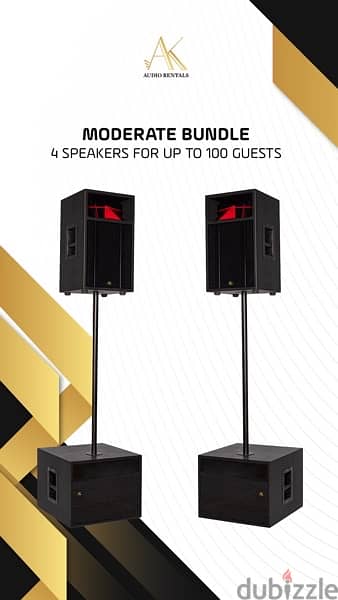 Speakers Sound System Rentals,سماعات للايجار 1