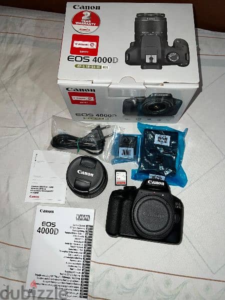 Canon 4000D DSLR Camera 0