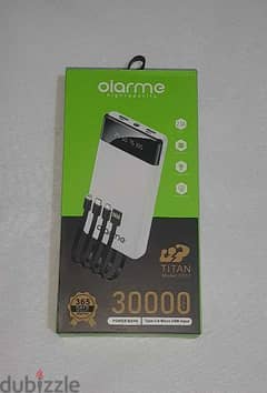 باور بنك  oiarme 30000 mah به 4 كابلات جديد بالكرتونة  و التوصيل مجاني