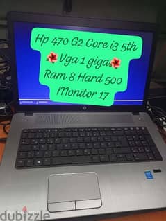 Hp Probook 470 G2 Core i3 5th Vga 1 giga