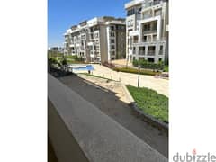 on the best view of swimming pool and landscape Apartment 191m corner with installments in Garden Residence Hyde Park Fifth Settlement