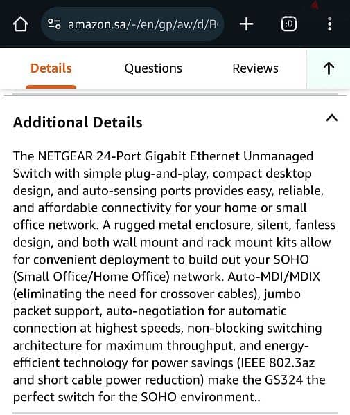 NETGEAR 24-Port Gigabit Unmanaged Switch (GS324) New from USA 5