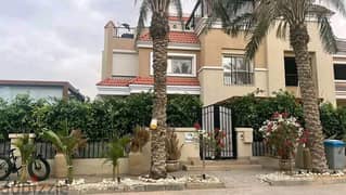 Standalone villa 212 sqm (ground + first + roof) prime location for sale in Sarai Compound New Cairo