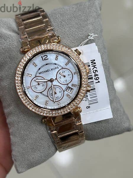 original Michael kors watch with serial number with box and bag 5