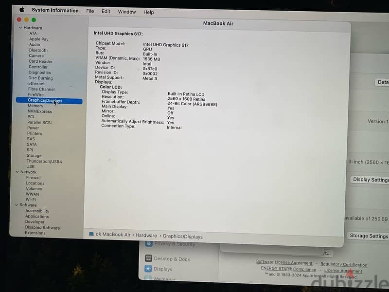 266-Apple MacBook Air 2018 1.6 i5 USED 14