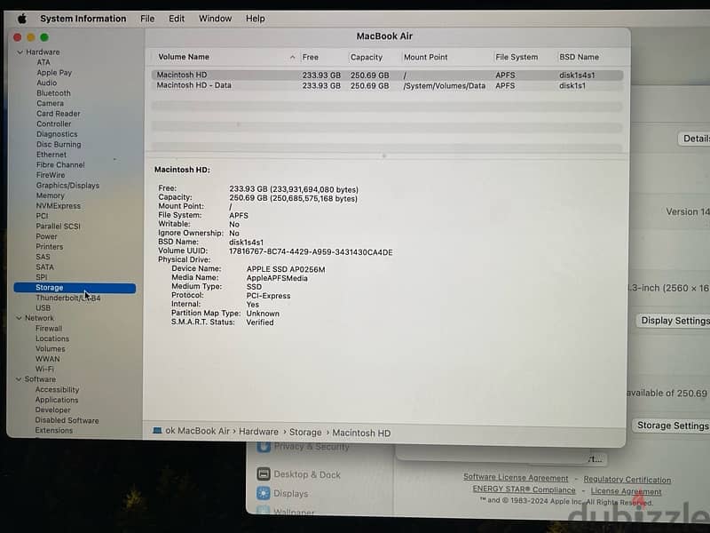 266-Apple MacBook Air 2018 1.6 i5 USED 16