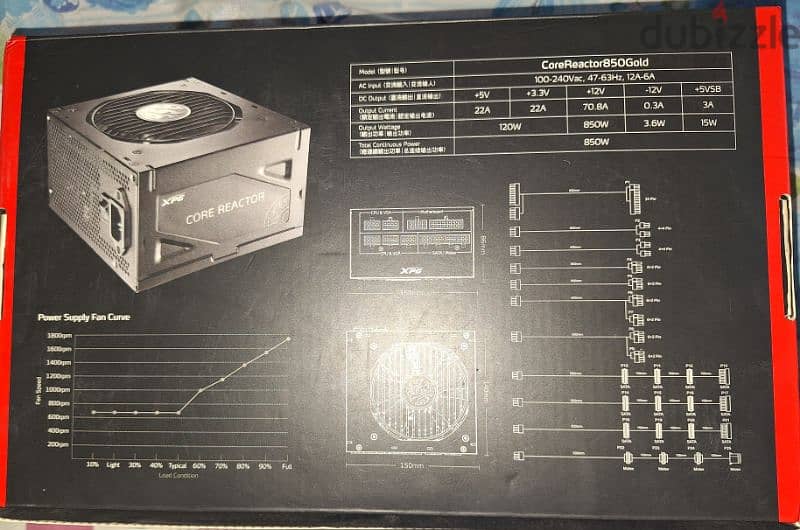 XPG Core Reactor 850w 80 plus gold 3