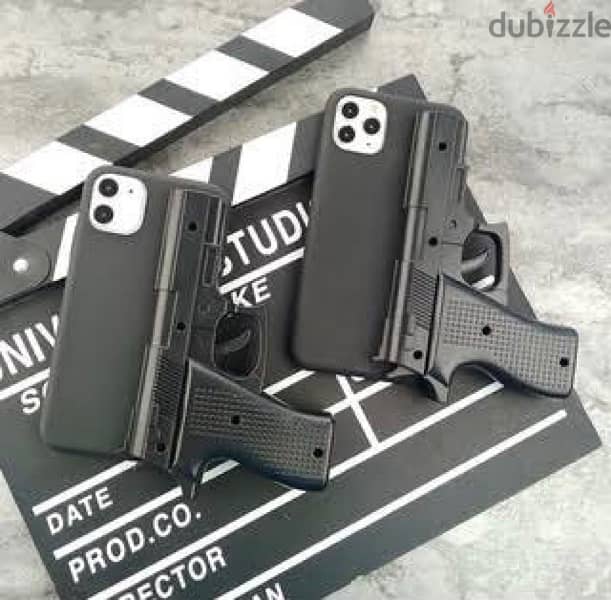 iphone 12 mini 3d gun case - جراب ايفون 12 ميني علي شكل مسدس 1