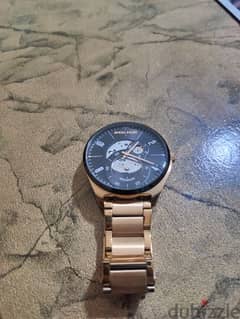 fairly used police watch rose gold dial