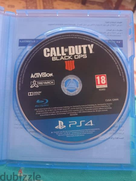 اسطوانة لعبة call of duty Black ops 4 لم تستخدم 4