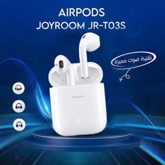 Airpods JOYROOM JR-T03Sمميزات المنتج استخدامها سهل وهتقدر تعملها اقترا