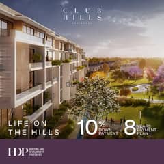 Apartment for sale in Club Hills Residence Compound, 6th of October - Only 10% down payment next to Palm Hills October - Book at the launch price