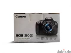 Canon EOS 2000d DSLR camera with 18-55mm lens kit
