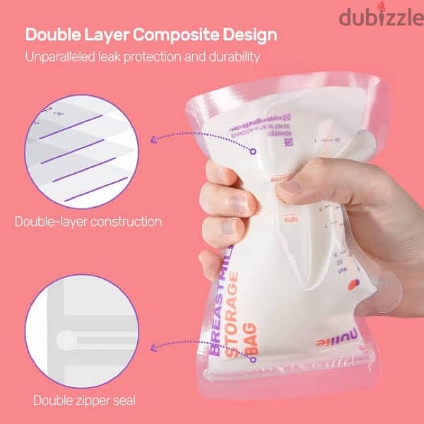 Nuliie Breastmilk Storage Bags 50 bag 2