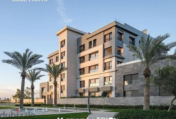 4BR apartment with roof 255m installmnts in Trio Gardens New Cairo  التجمع الخامس تريو جاردنز 5