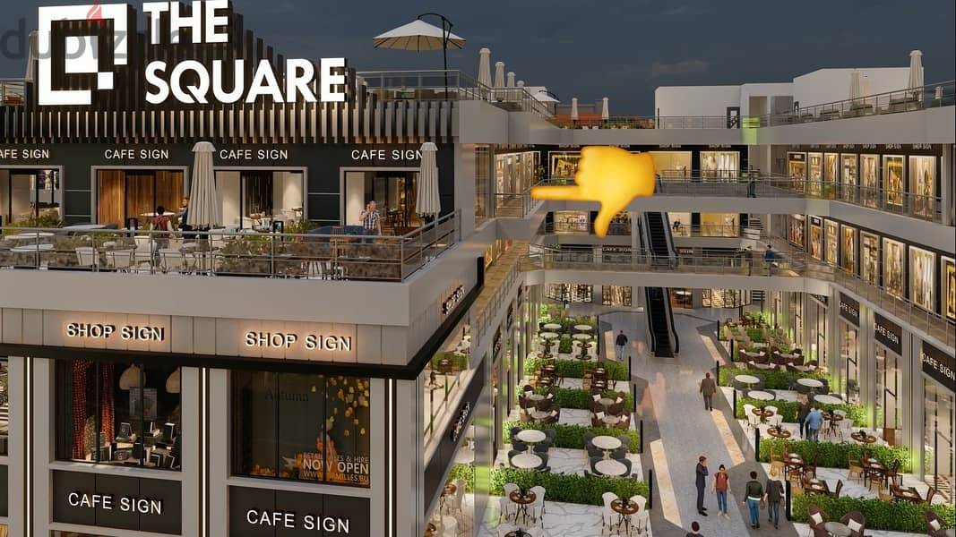 Shop for sale next to restaurants and cafes in Amazing Location in Shorouk City, next to Carrefour, Benzema Watneya, and on the El Horreya axis. 0