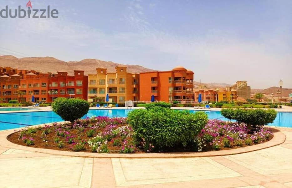 resale Porto sokhna Chalet full sea view fully furnished with ACs and all aplliances ready to move 2 Bedrooms 2 bathrooms 7