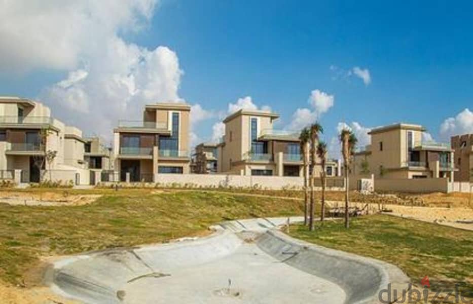 For sale, a villa with immediate receipt, ready to move in, in Amio, located in Sheikh Zayed, in the Sodic The Estates Compound, in front of Sphinx Ai 3