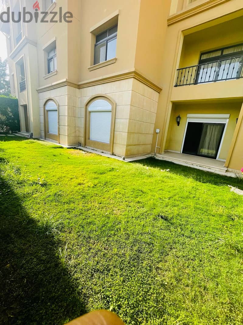 شقه للايجار ارضي بجاردن في كمبوند ميفيدا - اعمار بجوار الجامعه الامريكيه  - Apartment for rent, ground floor, with garden 12