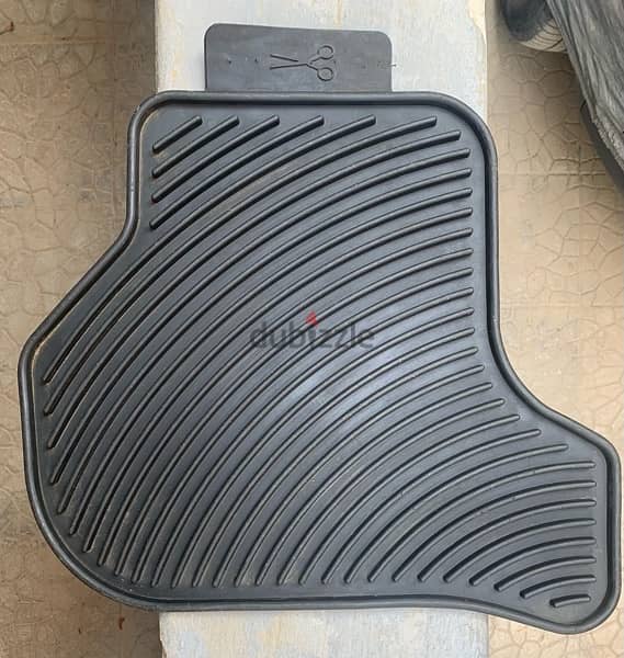 VW Jetta 2008 - 2016 original Black Rubber floor mats دوسات جيتا أصلي 2