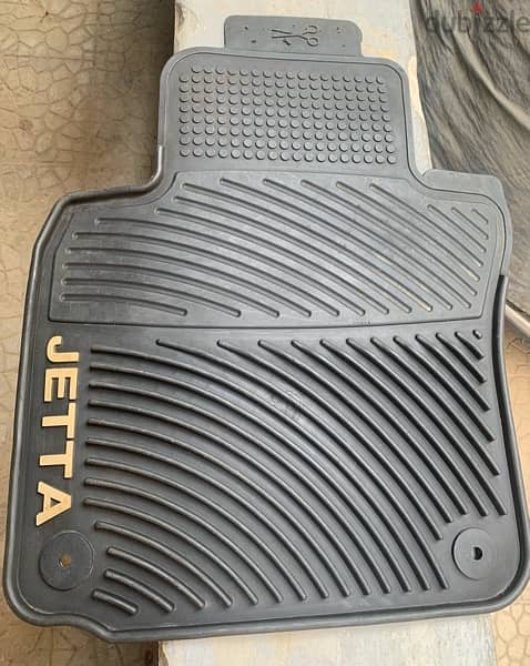 VW Jetta 2008 - 2016 original Black Rubber floor mats دوسات جيتا أصلي 1