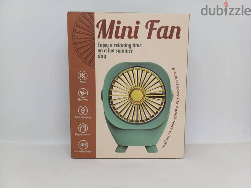 مروحة شحن مكتب صغيرة | Mini Fan 0