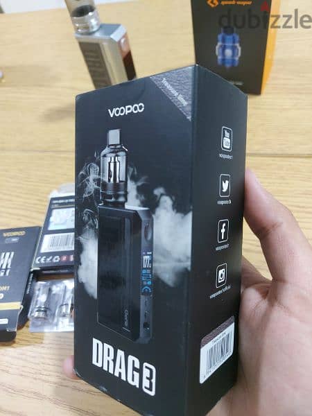 voopoo drag 3 فيب + geekvape z max tank 9