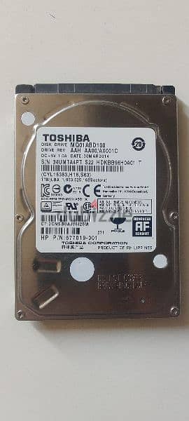 Toshiba 1TB Hard Disk 2.5 for Sale