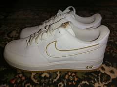 Nike Air Force 1 Low '07 White/Gold Bronze Men Size EU 46 / US 12