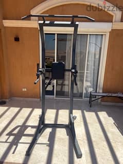 stand-alone pull up & dips bar