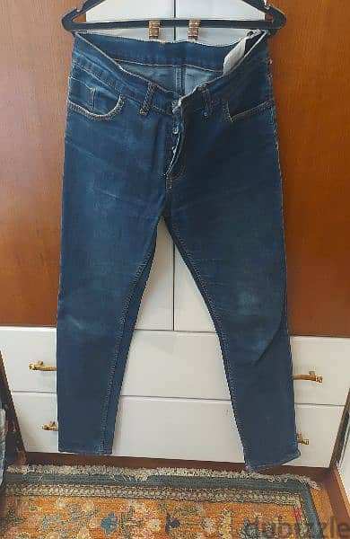 بنطلون jeans ازرق مقاس 33 3