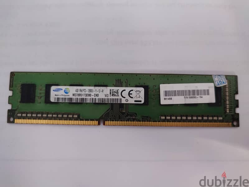 بروسيسور i3 2120 جيل تاني + رام 4 جيجا ddr3 تردد 1600 2