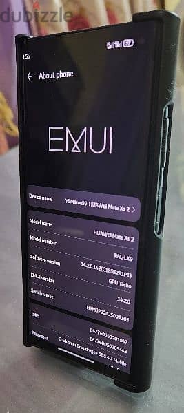 هواوي ميت xs 2 512gb بسعر مميز ٣٣. ٥٠٠  Huawei mate XS 2 10