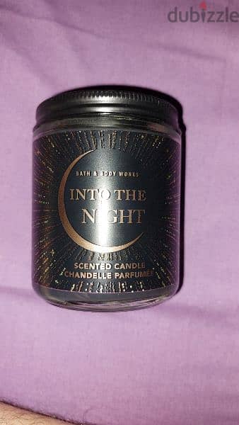 INTO THE NIGHT CANDLE FROM. BATH AND BKDY WORKS 0