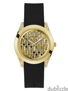 GUESS - GW0109L1 - WATCH FOR LADIES GOLD AND BLACK SILICONE