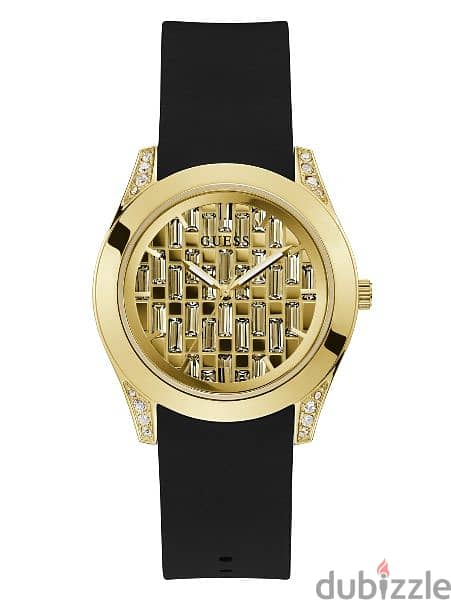 GUESS - GW0109L1 - WATCH FOR LADIES GOLD AND BLACK SILICONE 0