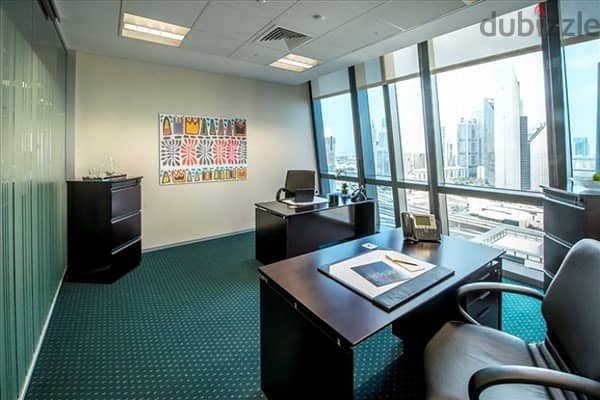 Administrative office with a clear view on the iconic tower at the highest tower in the CBD area on the Green River and the Chinese towers 1