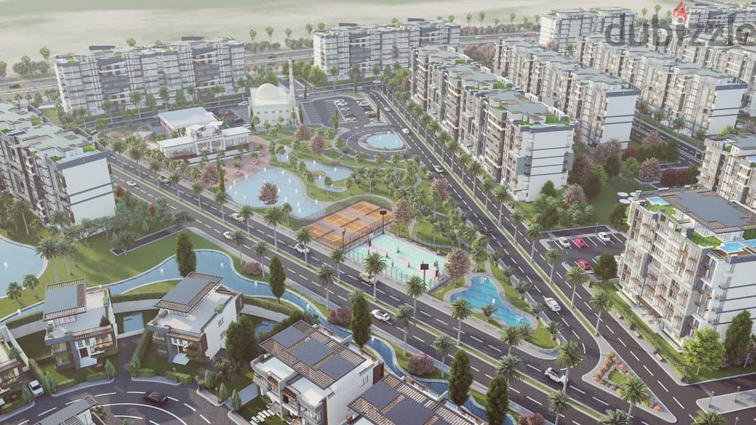 With a down payment of 547,500 apartments for sale with a 10% discount in installments over 7 years in the New Administrative Capital 7