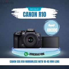Canon Mirrorless Camera R10, lens RF 18-45mm