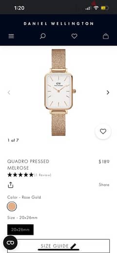 daniel wellington quadro pressed melrose 0