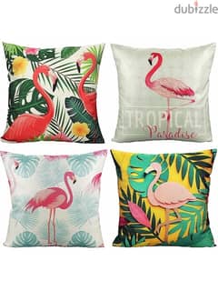 flamingo pillow covers decoration only